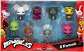 BANDAI Miraculous – Pack mit 8 Kwamis Mini-Figuren (P50532) Neu & OVP