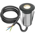 ledscom.de LED Bodeneinbauleuchte GLOX für außen, IP67, anthrazit, rund, 35mm Ø, warmweiß
