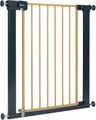 Safety 1st Easy Close Metal Gate, Treppenschutzgitter ohne Bohren, 73–80 cm (bis 108 cm erweiterbar), leicht schließbares Türschutzgitter, mit 1 Hand öffnen, Zweifachsicherung, Wood Effect