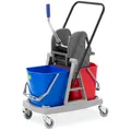 Profi Putzwagen Reinigungswagen mit Presse Wischeimer Putzeimer 34 L