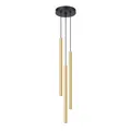 SOLLUX lighting Hängelampe Pendelleuchte Hängeleuchte Deckenlampe Lampe Decke Stahl 3 Flammig 19,5 x 19,5 x 104 cm Pastelo
