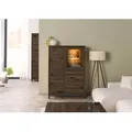 Highboard Kernbuche 103x40x148 tabacco braun geölt VILLANDERS #206