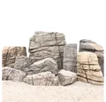 Aquaone Aquarium Aquarium Natursteine Sandwüsten Steine 10 kg Mix Größe M-L