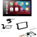 Pioneer SPH-DA160DAB 2-DIN Autoradio Apple CarPlay Android Auto Bluetooth DAB USB passend für Volkswagen VW Golf V 2003-2009 schwarz ohne Canbus