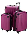 Hauptstadtkoffer Spree - Großer Hartschalen-Koffer, TSA, 4 Doppel-Rollen, Trolley, Rollkoffer, Reisekoffer, Volumenerweiterung, 75 cm, 119 Liter, Magenta