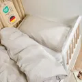 Laleni Kinderbettwäsche 100x135 cm aus Baumwolle - Musselin Bettwäsche Kinder 100 x 135 cm + Kissenbezug 40x60 cm - Oeko-TEX zertifizierte Bettwäsche Grau - Musselin Kinderbettwäsche Set 100 x 135