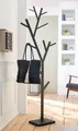 Metall Garderobe "Baum" schwarz, Flurgarderobe Garderobenständer Standgarderobe