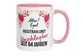 Momentals Tasse Geschenk zum 64. Geburtstag Frau – „Ausstrahlung einfach Unschlagbar“, Gratis Versand · Links-&Rechtshänder · Spülmaschinenfest