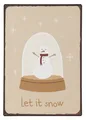 Ib Laursen - Wandschild Metallschild Schild "Let It Snow" Weihnachten 70203-00