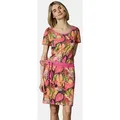 Ragwear Sommerkleid Baomi Tropic YOUMODO Gemustertes Kurzarm Kleid für Damen bunt L (40)