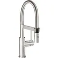 Villeroy & Boch Küchenarmatur Steel Expert Compact Hochdruck Armatur Umschaltfunktion Wassersparend Edelstahl Massiv
