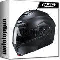 MODULARHELM FÜR MOTORRAD HJC C91N  SCHWARZ SEIDENMATT L