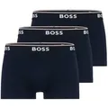 BOSS Trunk TRUNK 3 PACK (3-St) BOSS Schriftzug auf dem Bund blau XXL