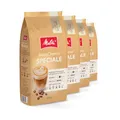 Melitta BellaCrema Speciale Ganze Kaffee-Bohnen 4 x 1kg, ungemahlen, Kaffeebohnen für Kaffee-Vollautomat, mittlere Röstung, geröstet in Deutschland, Stärke 3, im Tray