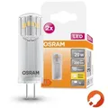 2er Pack Osram G4 LED PIN Stiftsockel Lampe 12V Niedervolt Warmweiss 2700K 1,8W wie 20W