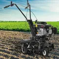 BRAST Motorhacke Gartenfräse Benzin | 4,4 kW (6PS) | 36-60cm Arbeitsbreite | Stahlrahmen Transportrad & kabellos | BRB-AF-5500N