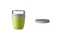 Mepal - Lunchpot Switch Ellipse - mach aus deinem Lunchpot einen Snackpot - Praktischer Müslibecher - Geeignet für Tiefkühler, Mikrowelle & Spülmachine - Lemon Lime