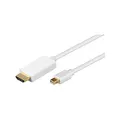 Goobay 52861 Mini DisplayPort/HDMI Adapterkabel 1.2, Vergoldet, Mini DisplayPort-Stecker > HDMI-Stecker (Typ A), 2m