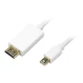 LogiLink CV0056 mini DisplayPort Kabel 2m weiß auf HDMI High Speed Adapterkabel