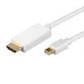 Goobay 2m Mini-DisplayPort/HDMI™-Adapterkabel [MAC oder PC, audiofähig, vergolde