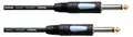 Professionelles Gitarrenkabel 3 Meter mit 6,3 mm REAN Klinkenstecker, Schwarz