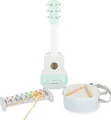 small foot 11685 Music Set Pastell, set of three musical instruments with sheet