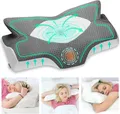 Ergonomisches Schlafkissen Memory Foam, Nackenstütze, 64x12,5/10,5x38cm