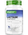 vit4ever Laktase 22.000 Depot - 120 Tabletten mit Depotwirkung (Sepismart® Slow Release) - Hochdosiert mit 22.000 FCC-Einheiten - Bei Laktoseintoleranz + Milchunverträglichkeit - Vegan