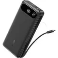 Anker Powerbank (20K, 87W, Integriertes USB-C Kabel) Schwarz - Schwarz