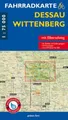 Fahrradkarte Dessau, Wittenberg Mit Elbe-Radweg. Mit UTM-Gitter für GPS. Maßs...