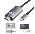 Bolwins A77C USB C auf HDMI Kabel Adapter 1,8m TV Projektor Monitor USB Typ C HDMI-Kabel, USB-C, HDMI (180 cm), USB-C auf HDMI Audio- und Videoübertragung 4K Ultra HD Auflösung