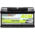 ELECTRONICX AGM Batterie 12V 120Ah C100 Caravan Edition – Wartungsfrei, Auslaufsicher, Vibrationsfest für Camping, Boote, Notstromversorgung und netzunabhängige Systeme