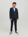 Jack & Jones Junior Anzug JPRSOLAR elastisch und pflegeleicht für besondere Anlässe (Set, 2-tlg) unifarben, modisch, slim fit, Web, Reverskragen