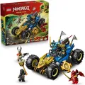 LEGO NINJAGO 2in1 Jays Transformationsflitzer - Ninja Truck mit 5 Minifiguren, inkl. Kai und Nya, sowie Shuriken und Schwertern - Kreatives Geschen... - Bronze