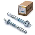 STRÜBER Schwerlastanker verzinkt (M10x90mm / 50 Stück) - Bolzenanker in Industriequalität - Keilanker aus verzinktem Stahl - Schwerlastdübel - Ankerbolzen - Stahlanker