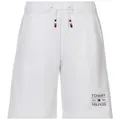 Tommy Hilfiger Sweatshorts TOMMY FLAG HILFIGER SWEATSHORT mit Logo weiß 86