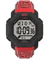 Timex UFC Strength Knockout 48mm Herren-Armbanduhr aus rotem Kunstharz TW2V88200
