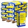 35 x weber.dur 132 Kalk-Zement Leichtputz Unterputz Einlagenputz Putz á 30 kg