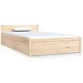 vidaXL Bett mit Schubladen 90x190 cm 3FT Single1156591