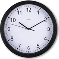 Hama Wanduhr Elba, Ø 25 cm, ohne Ticken, Schwarz (00185865)