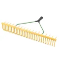 Rasenrechen 63cm Kunststoff Rechen 32 Zinken & 16 Grasfangzinken Gartenrechen