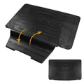 WALSER CarComfort Kofferraummatte Bootguard mit Ladekantenschutz, universal zuschneidbare Gummimatte Auto, universeller Kofferraumschutz mit Stoßstangenschutz, Antirutschmatte 120x76x39cm
