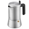 SILBERTHAL Espressokocher Kaffeebereiter Espresso Edelstahl 6 Tassen Silber
