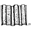 "Wellennagel \"Typ WN\" - blank - 25 mm lang - Schachtel (Stück) 1.920"