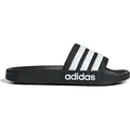 ADIDAS Shower Adilette Badelatschen schwarz 39.5 - Schwarz - 39