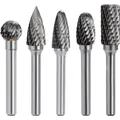 Wolframcarbid Fräser, 5 Stück, Hartmetall, Rotationsfrässet, Metall, Holz, Gr...