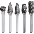 Wolframcarbid Fräser Set 5 Stück Hartmetall Raspel Bits 10 mm Polieren Gravieren