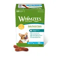 WHIMZEES Zahnbürste S, Monatspackung, 30 Stück – Größe S, Kaustangen für kleine Hunde zur Zahnpflege, Getreidefrei, Natürlich, ohne Zuckerzusatz
