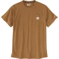 Carhartt Force Relaxed Fit Midweight Short Sleeve Pocket T-Shirt, braun, Größe M für Männer