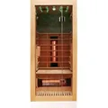 Dewello Infrarotkabine Infrarotsauna MILTON 90cm x 90cm inkl. Vollspektrumstrahler, Bodenstrahler